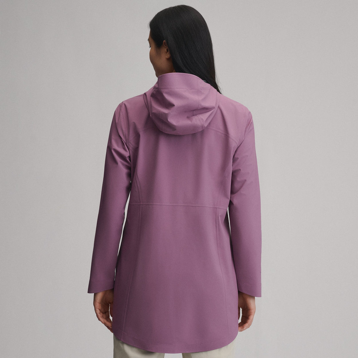 Women's Cloud Cap Waterproof Stretch Hooded Rain Parka