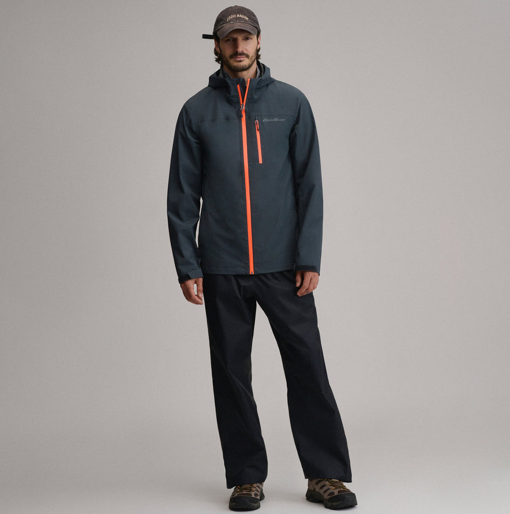 Men's Cloud Cap Waterproof Stretch Hooded Rain Jacket