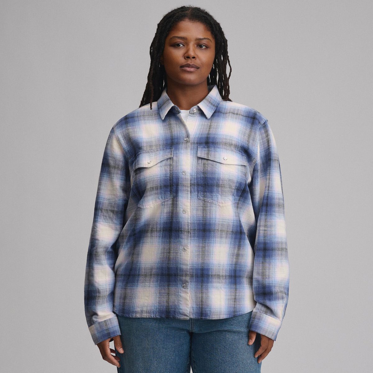 Women's Long-Sleeve Western Button-Down Shirt