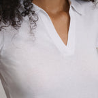 Women's Everyday Short Sleeve Collared Split Neck