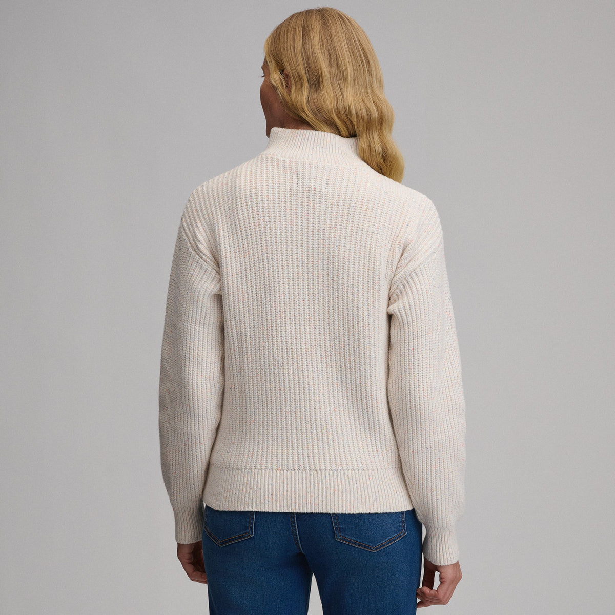 Women's Solid Mock-Neck Sweater