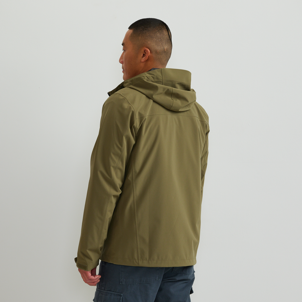 Men's Cloud Cap Waterproof Stretch Hooded Rain Jacket