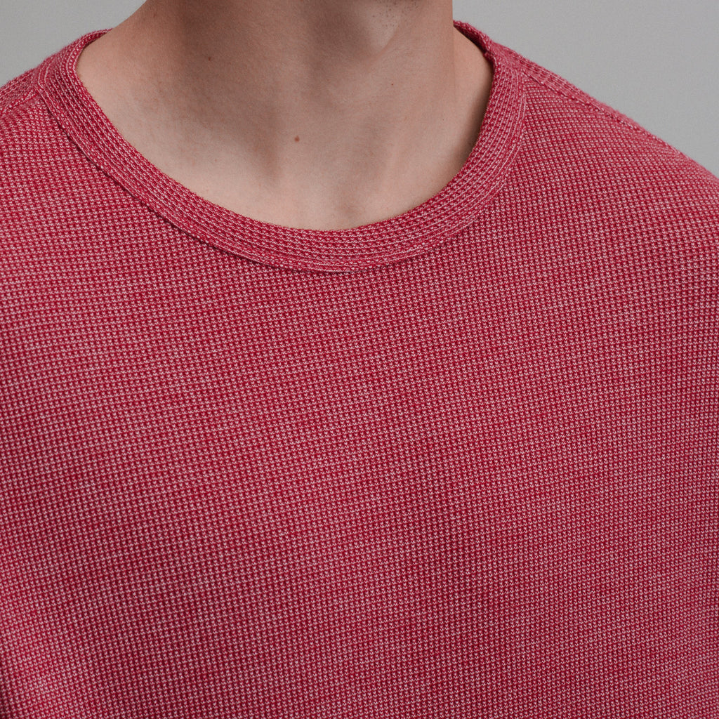 Men's Plaited Waffle Thermal Crew