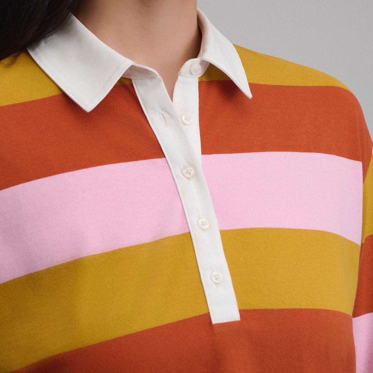 Women's Long-Sleeve Rugby Polo