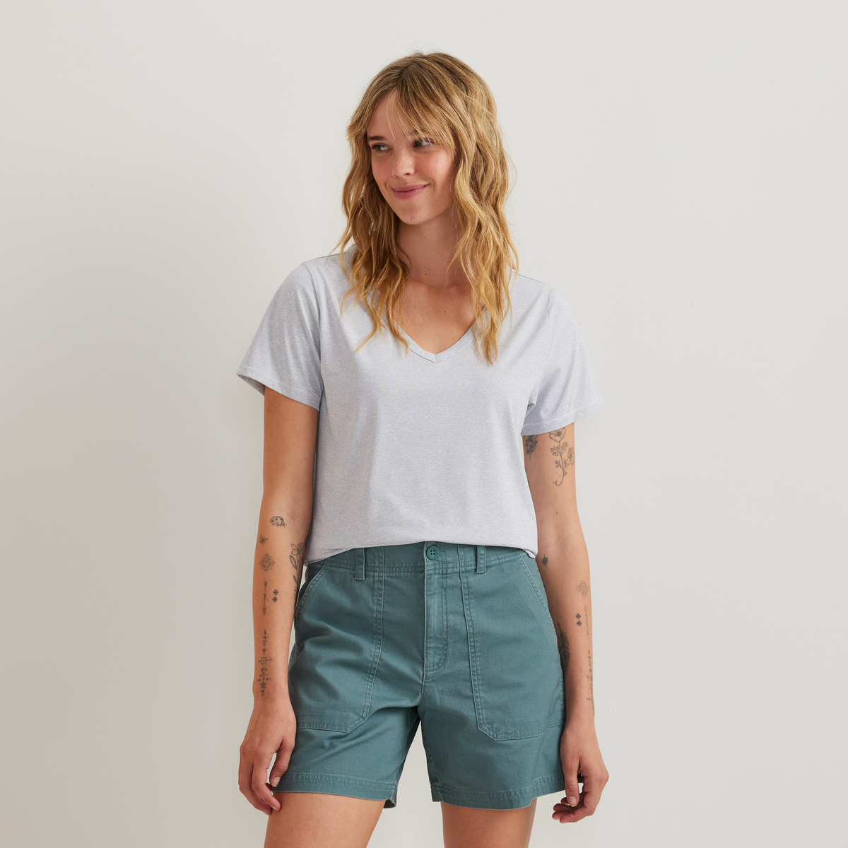 Women's Trek Light Hike Short-Sleeve V-Neck T-Shirt