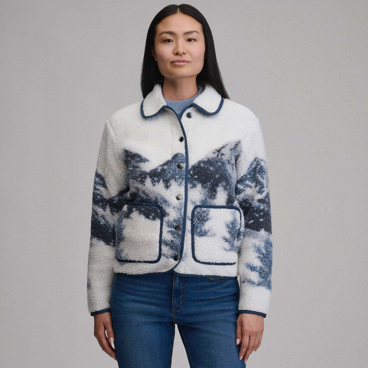 Women's Printed Fleece Jacket