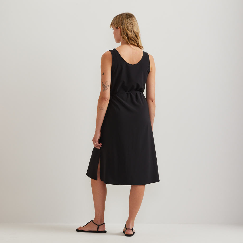 Women's Departure Tie Front Midi Dress