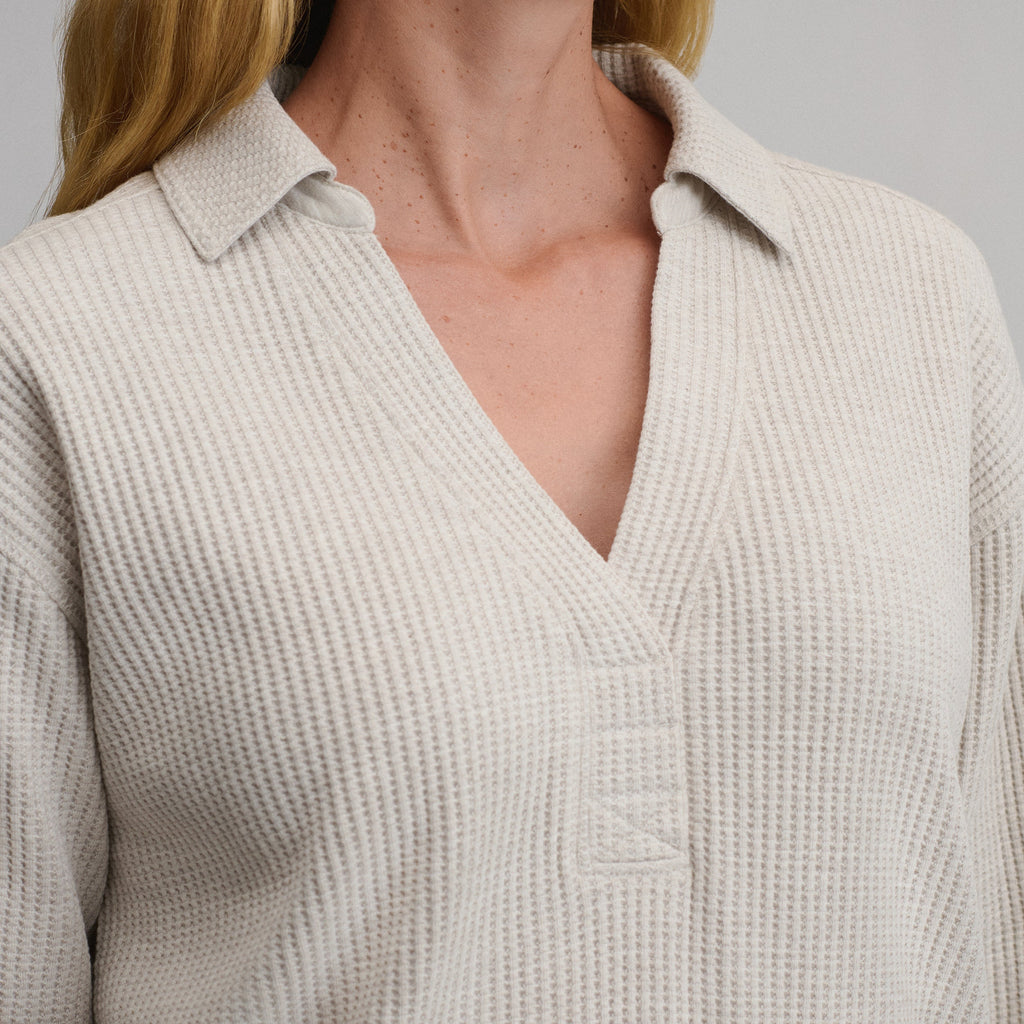 Women's Lounge V-Neck Thermal Crew