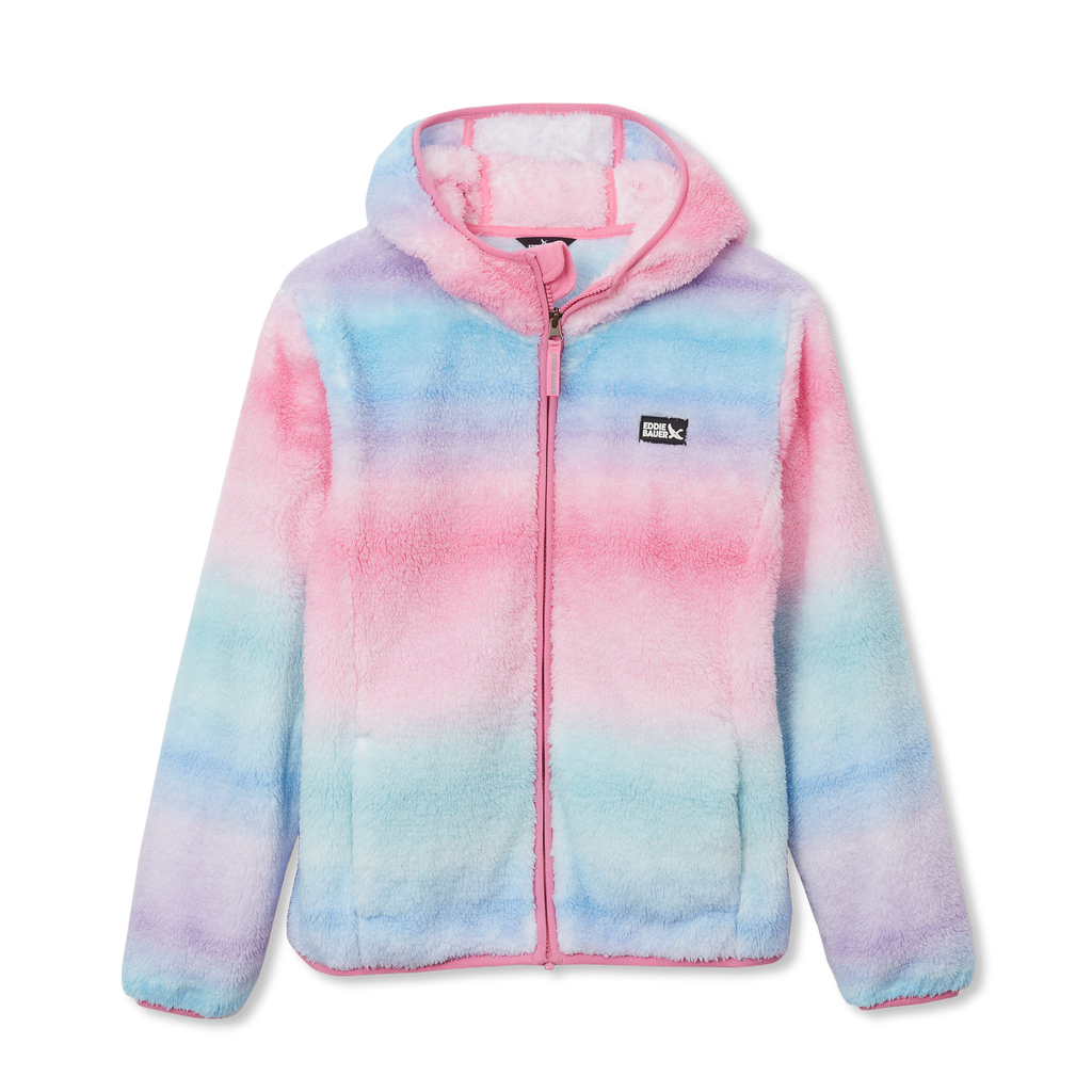 Kids Quest Fleece Plush Hooded Jacket - Print