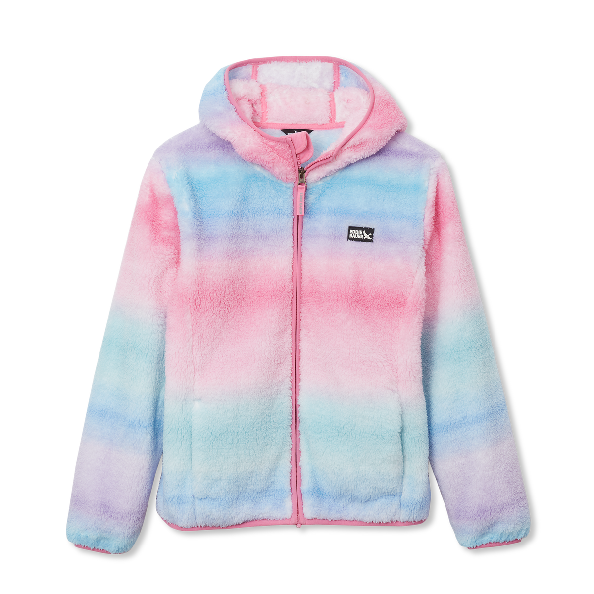Kids Quest Fleece Plush Hooded Jacket - Print