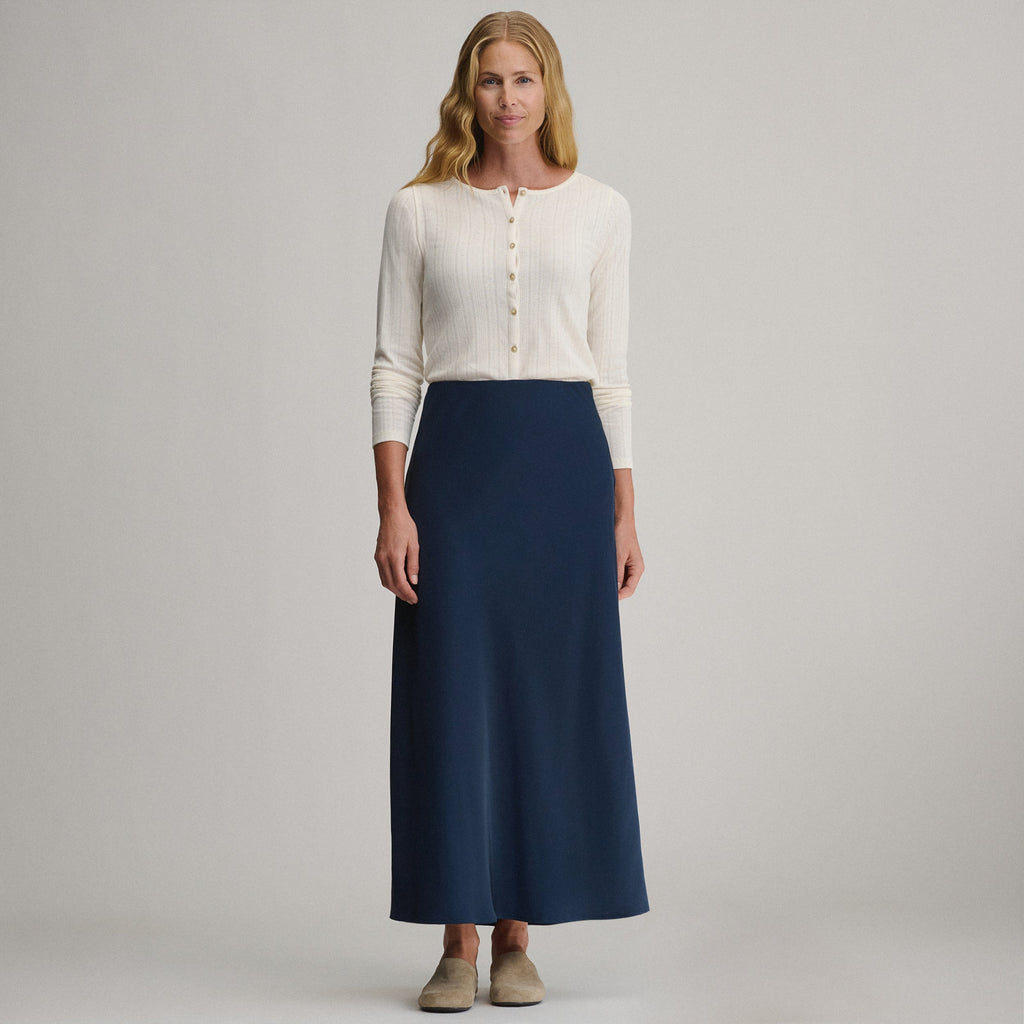 Women's Bias Midi Skirt