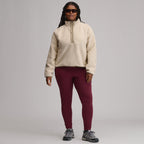 Women's Plush Fleece Snap-Mock Pullover