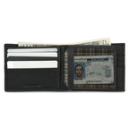 Extra Capacity Rugged Leather Bifold With Flip Id