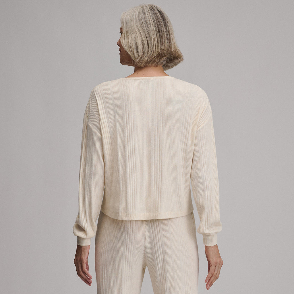 Women's Long-Sleeve Cozy Rib Crew