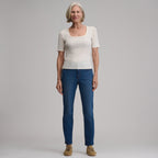 Women's Venture Stretch High-Rise Straight Leg Jeans