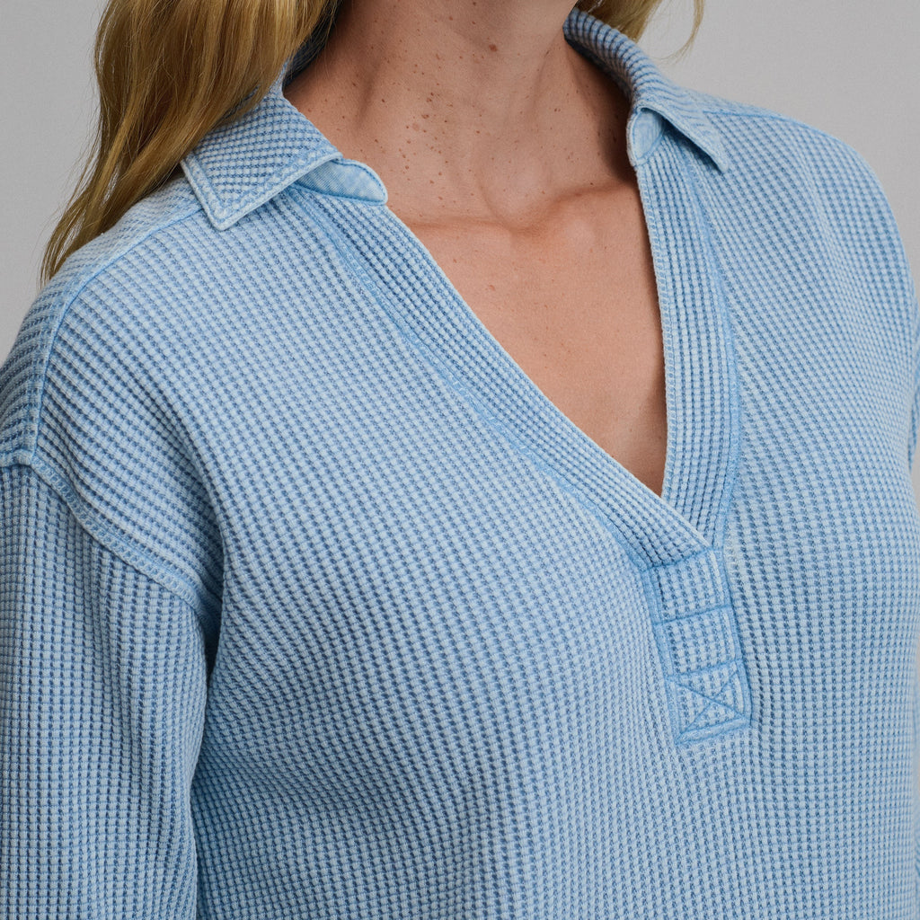 Women's Lounge V-Neck Thermal Crew