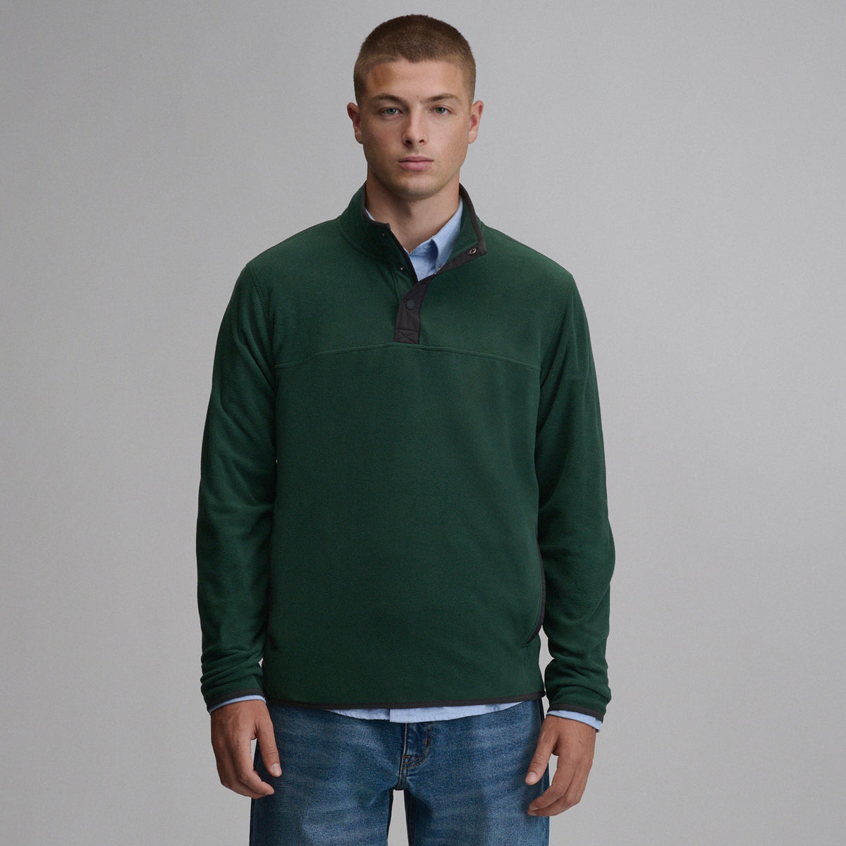 Men's Chutes Fleece Snap Mock Pullover