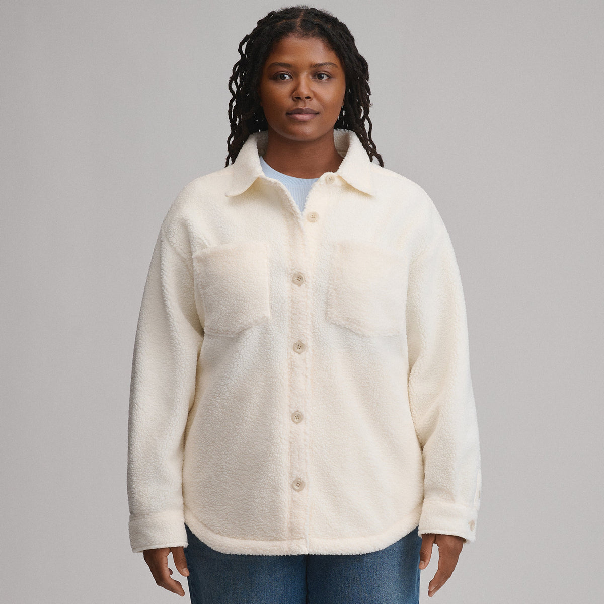 Women's Fleece Shirt Jacket