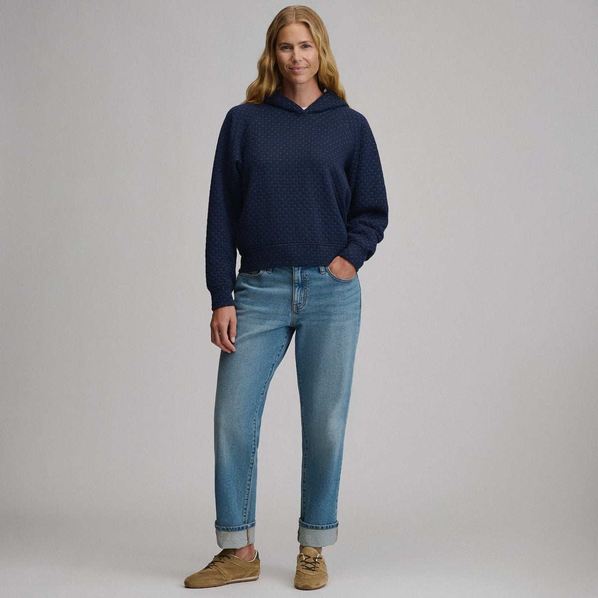 Women's Quilted Hoody