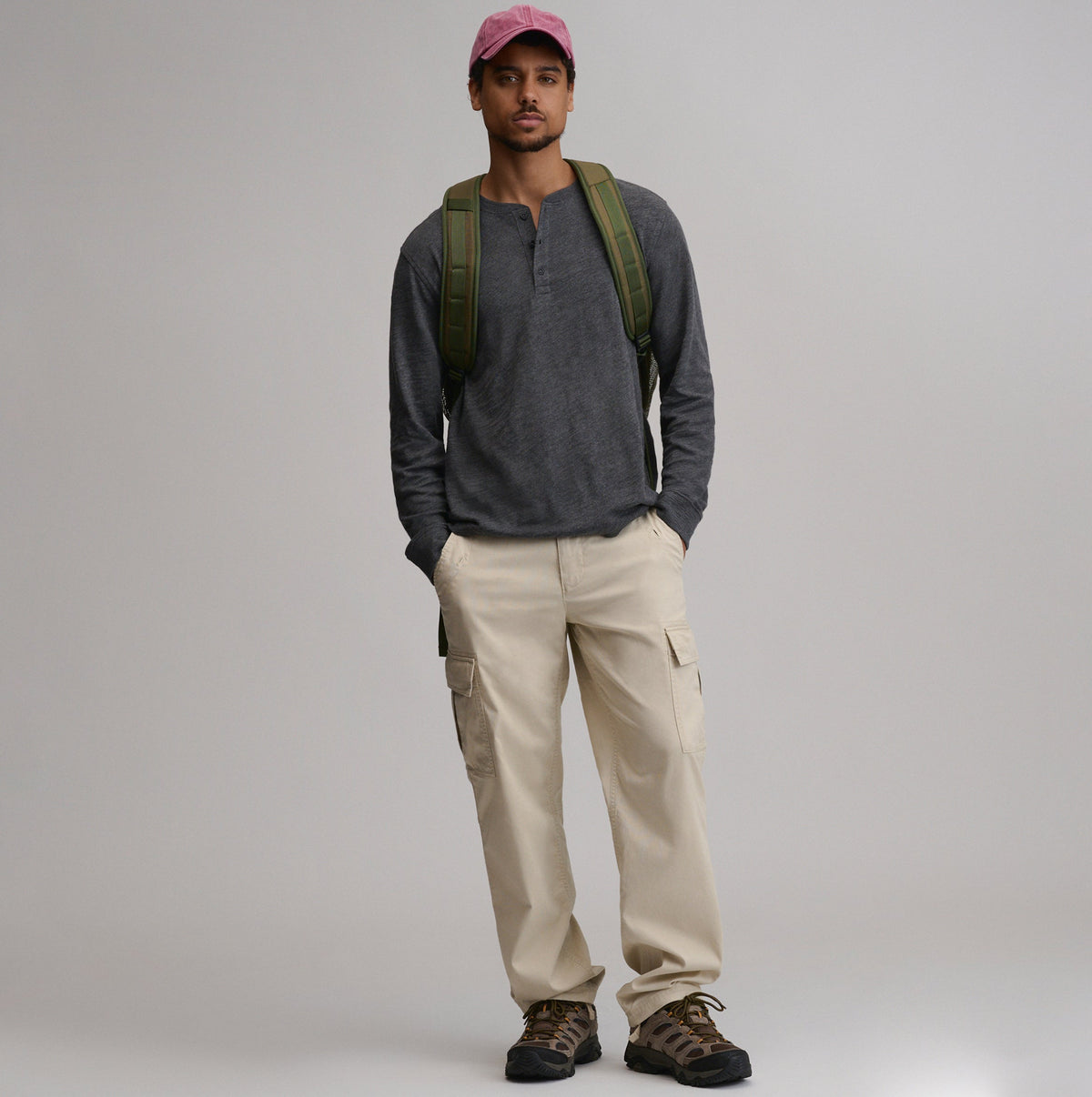 Men's Slub Jersey Henley