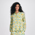 Women's Woven Printed Cotton Long Sleeve Shirt