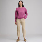 Women's Cotton Slub Crew Sweater