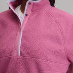 Women's Plush Fleece Snap-Mock Pullover