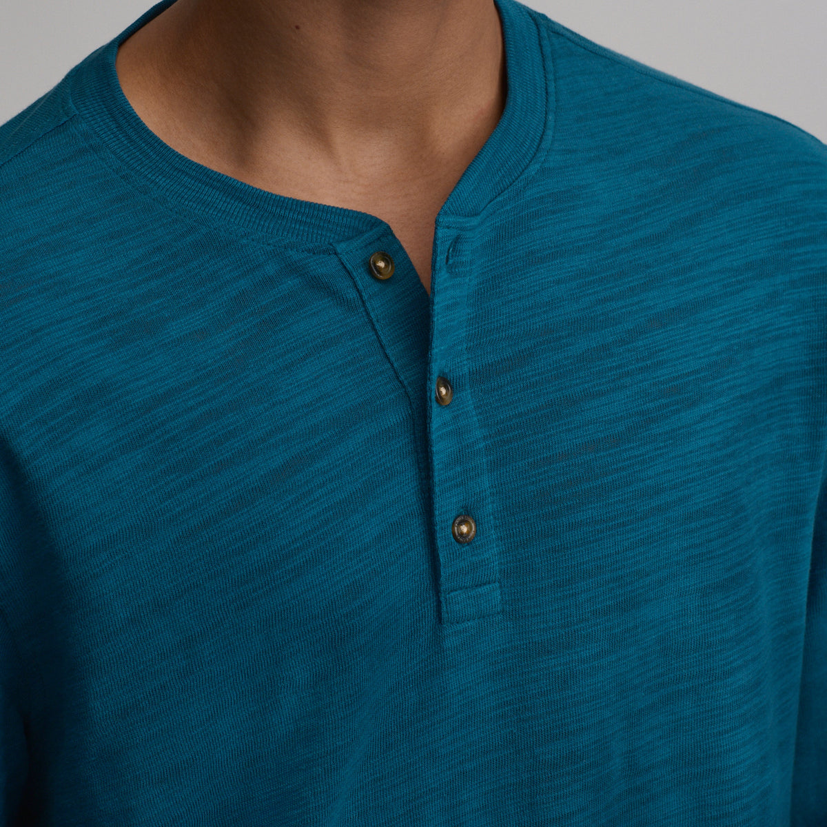 Men's Slub Jersey Henley