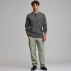 Men's Birds Eye Long-Sleeve Thermal Henley