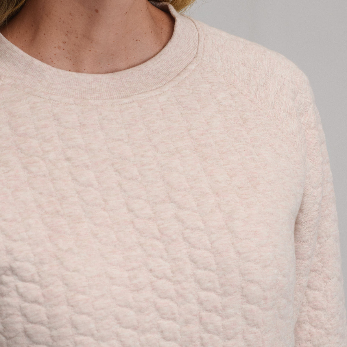 Women's Quilted Crew
