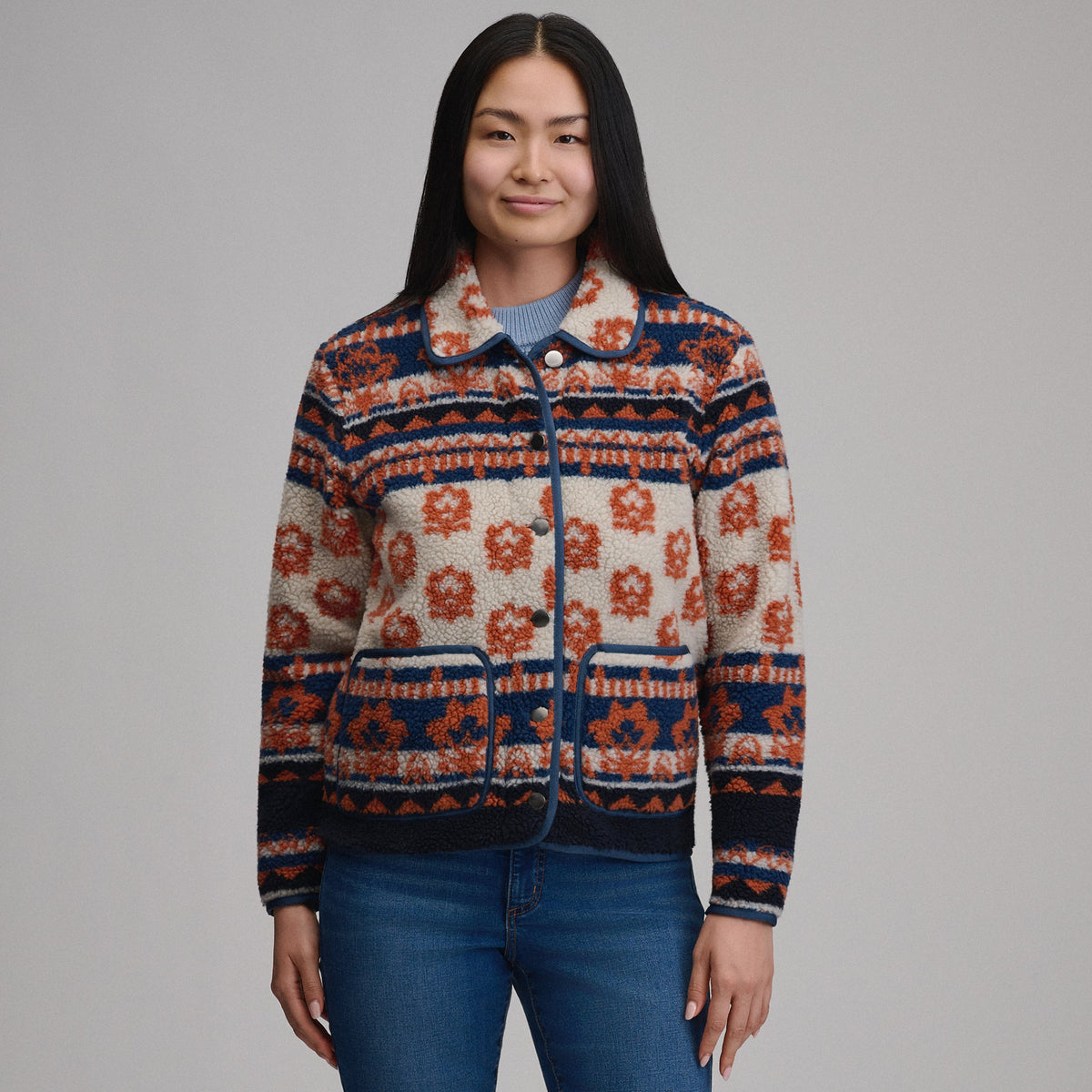 Women's Printed Fleece Jacket
