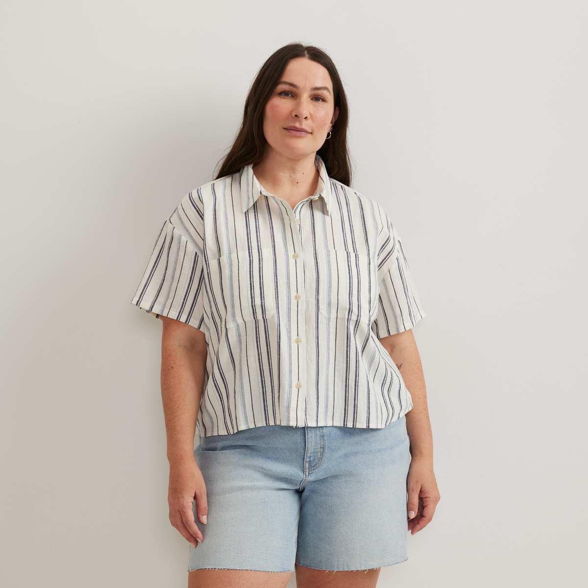 Women's Destination Utility Shirt - Crinkle Stripe