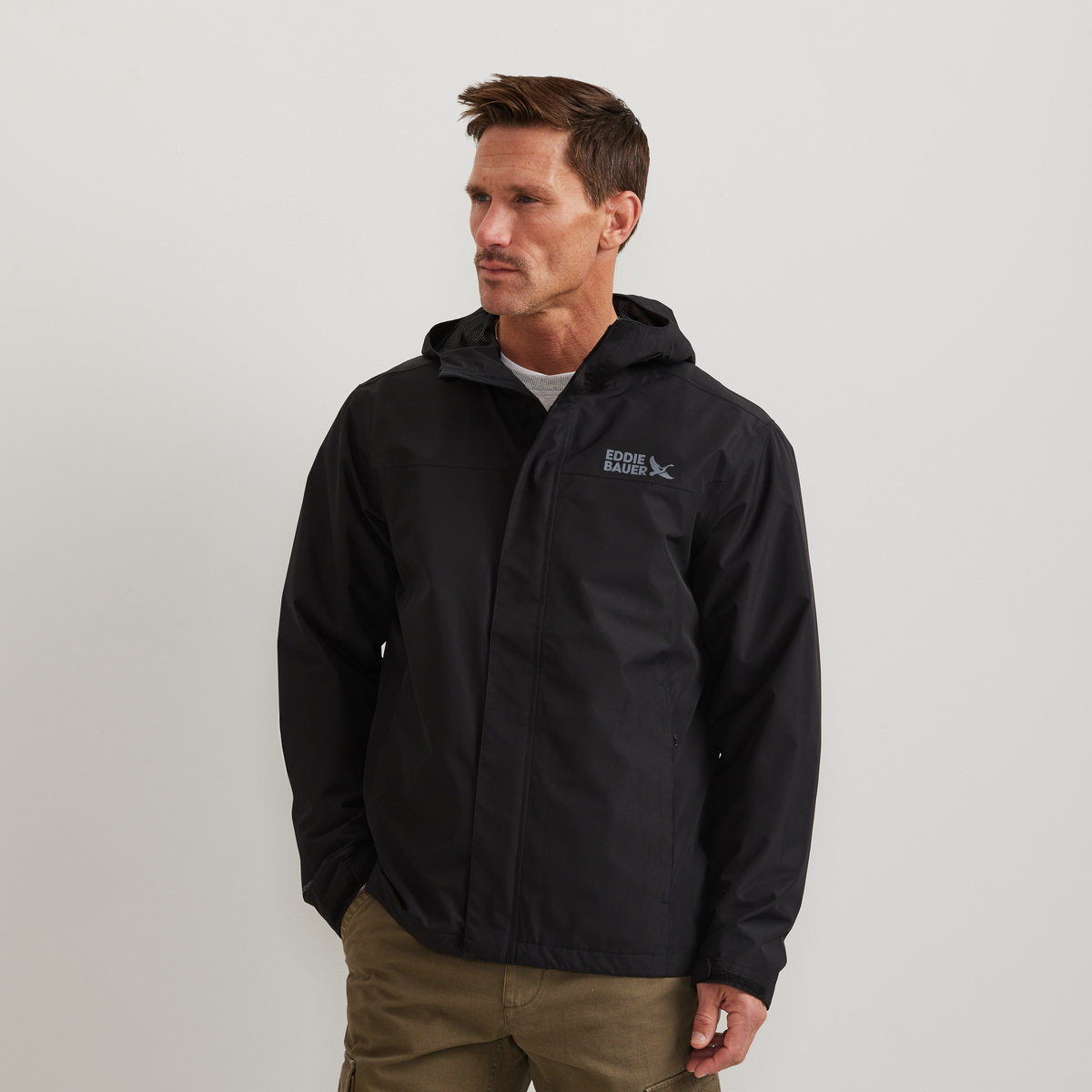 Men's Rain Trek Waterproof Packable Rain Jacket