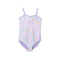 Girls Sea Spray Printed Swimsuit