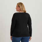 Women's Everyday Long-Sleeve V-Neck T-Shirt