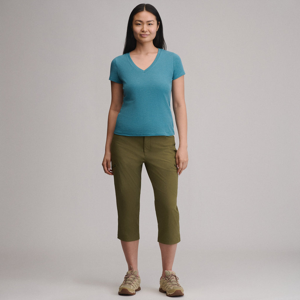 Women's Everyday Short-Sleeve V-Neck T-Shirt