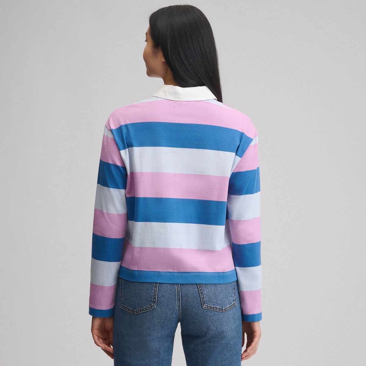Women's Long-Sleeve Rugby Polo