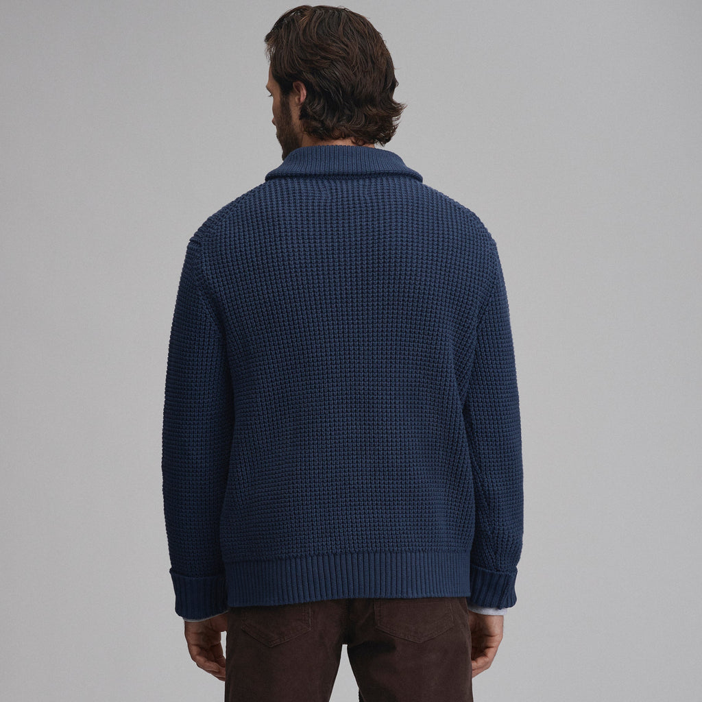 Men's Holiday Festive Shawl-Neck Sweater