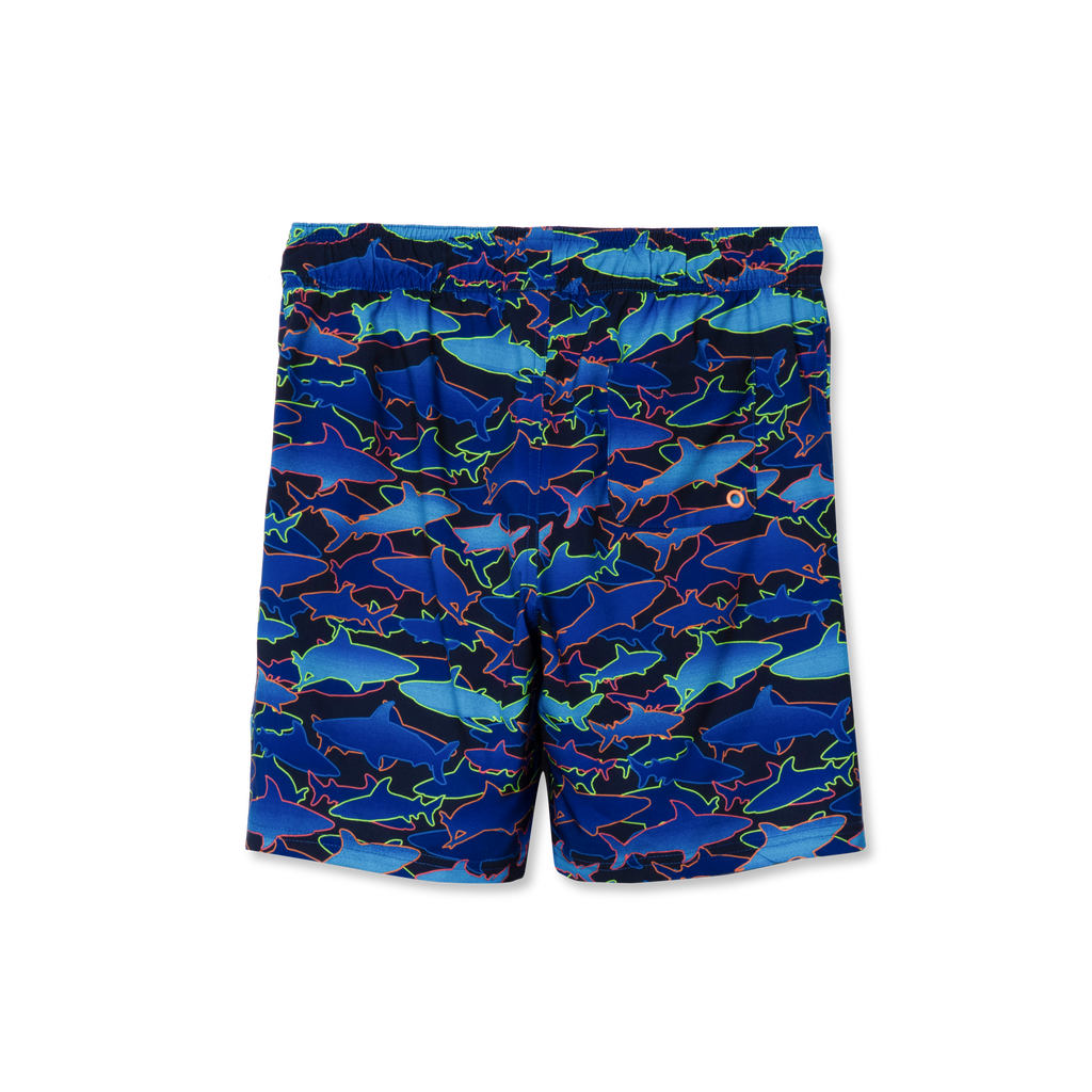 Boys Sea Spray Printed Comfort Liner Swim Shorts