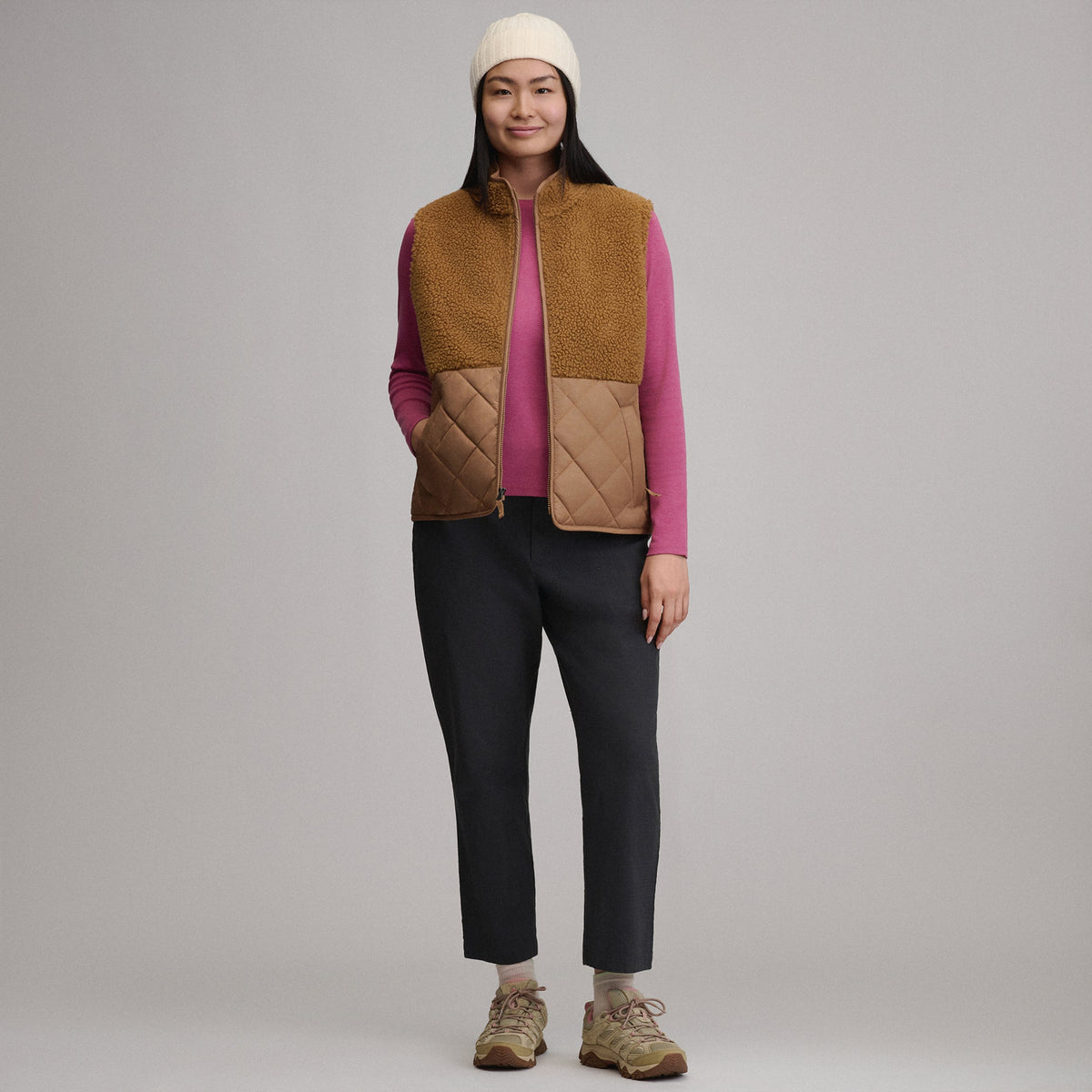 Women's Wander Mixed Media Fleece Vest