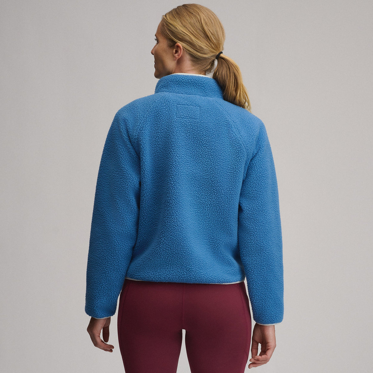 Women's Plush Fleece Snap-Mock Pullover