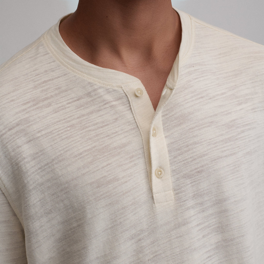 Men's Slub Jersey Henley