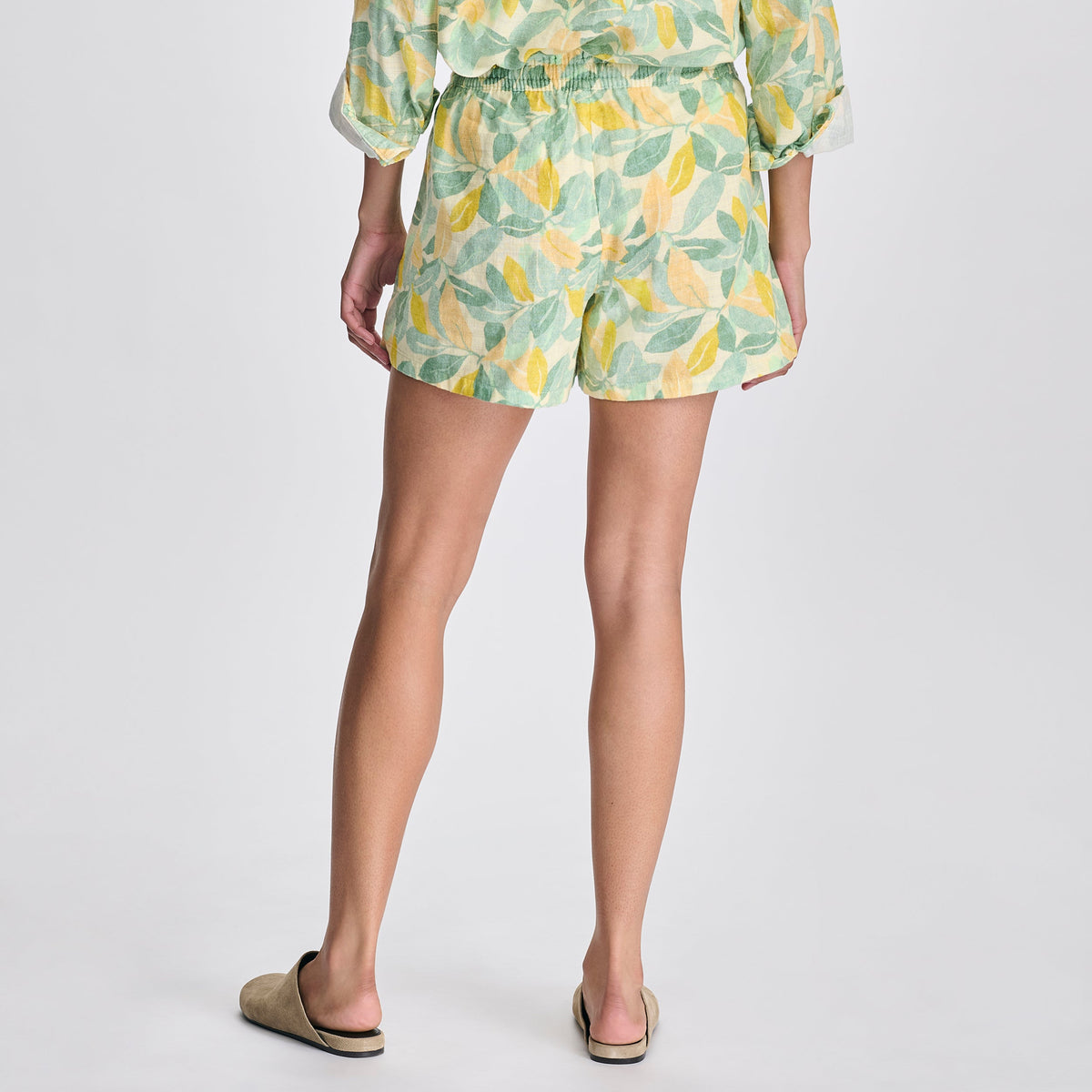 Women's Woven Cotton Slub Short