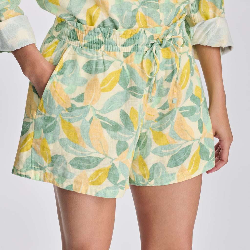 Women's Woven Cotton Slub Short