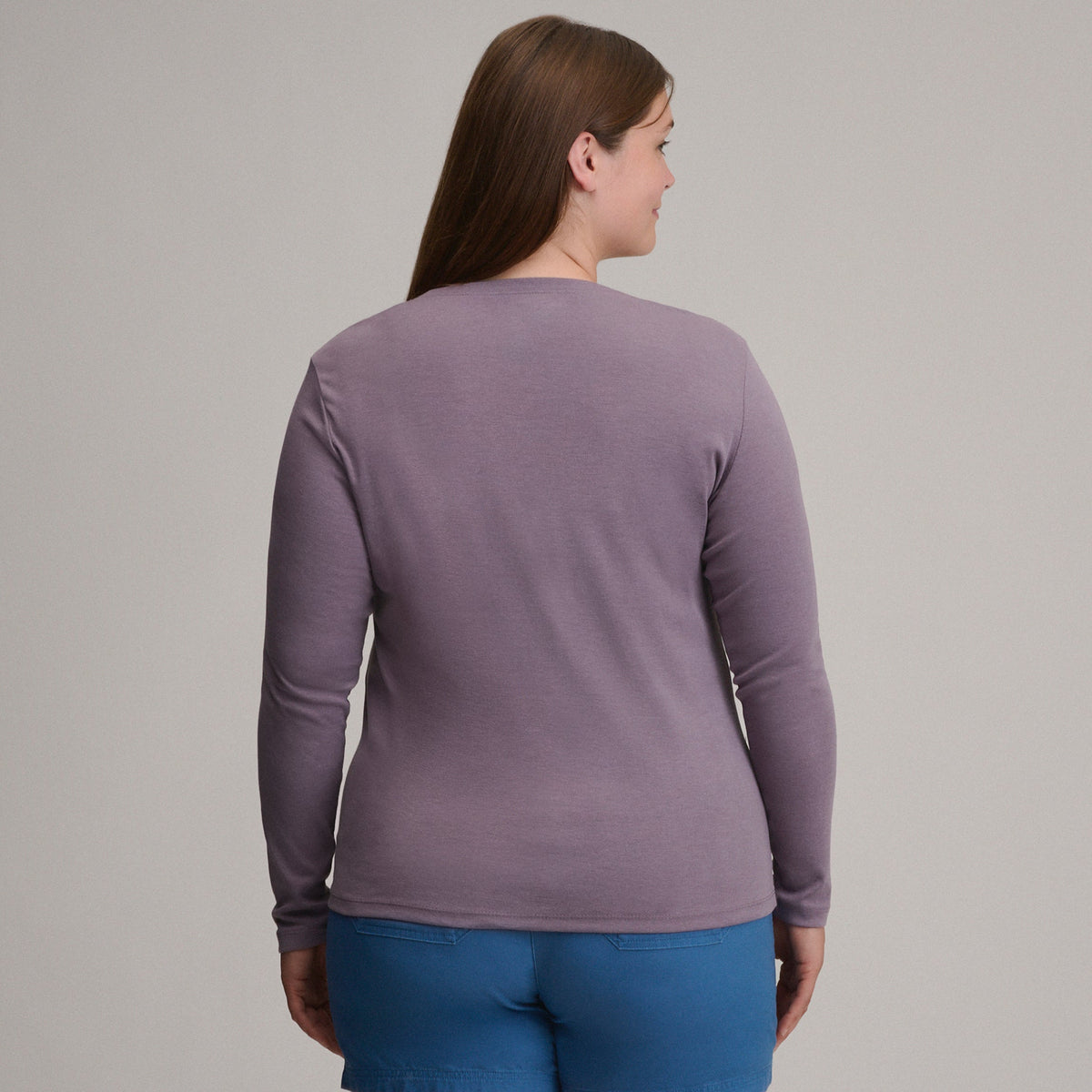 Women's Fav Long Sleeve Crew Neck Tee