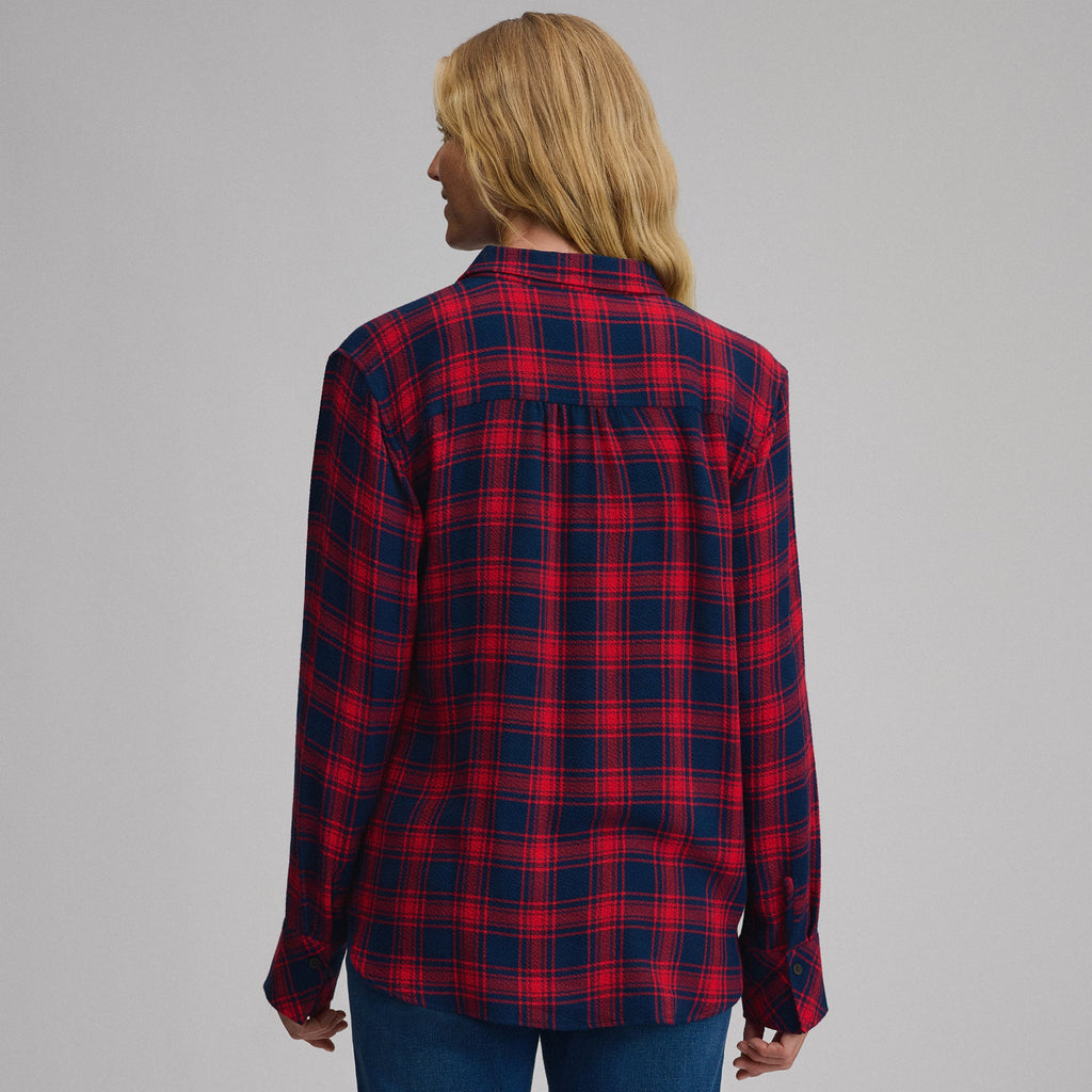 Women's Long-Sleeve Softened Button-Down Shirt