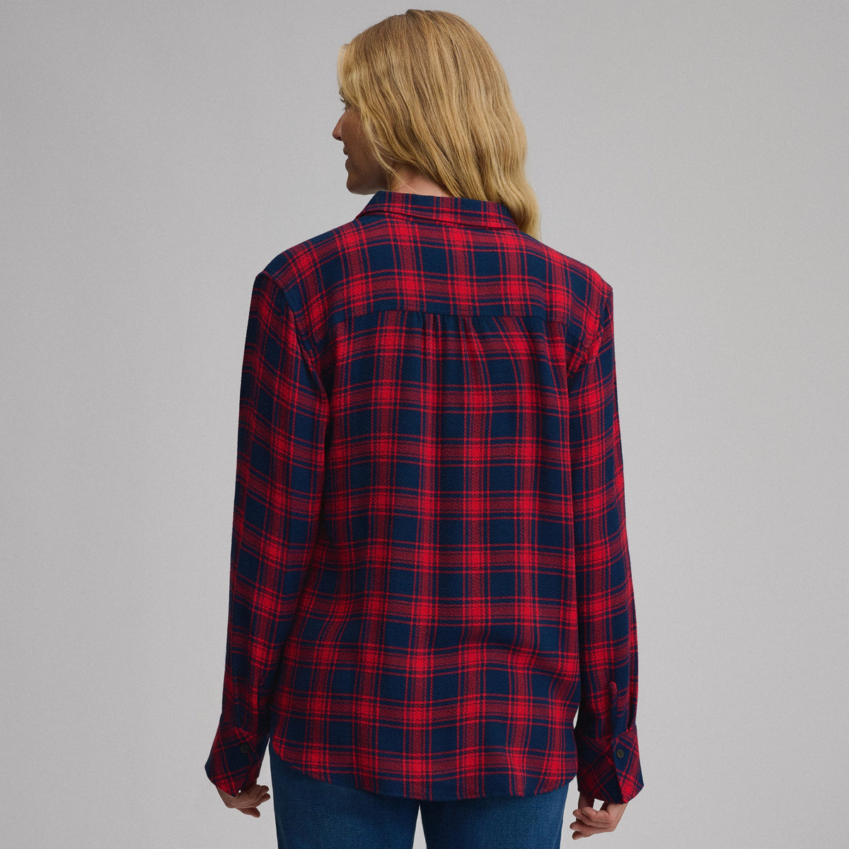 Women's Long-Sleeve Softened Button-Down Shirt