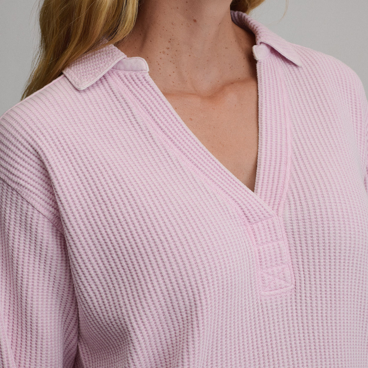 Women's Lounge V-Neck Thermal Crew