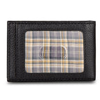 EB Signature Logo Leather Bifold With Money Clip Wallet