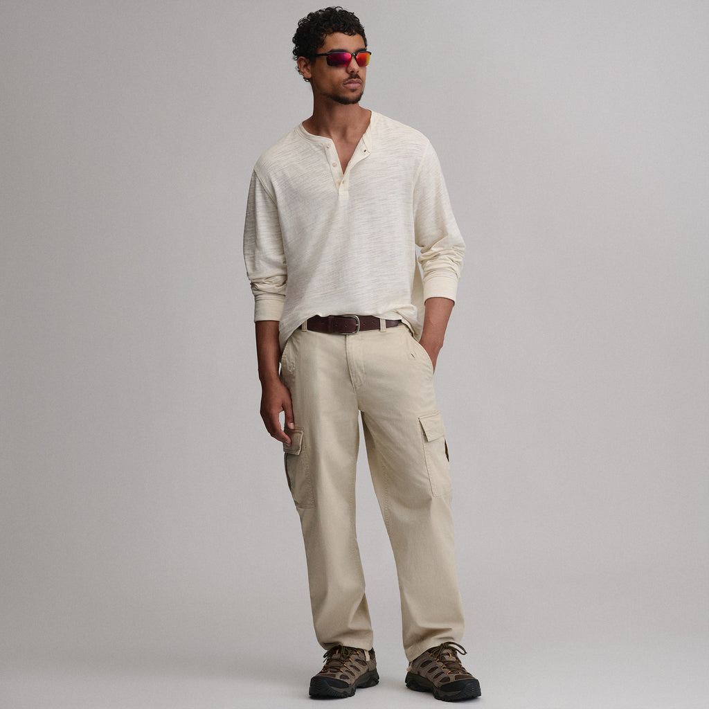 Men's Slub Jersey Henley